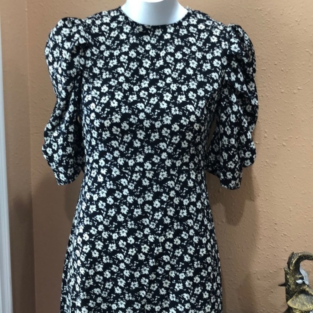 Miroh black floral dress NWT